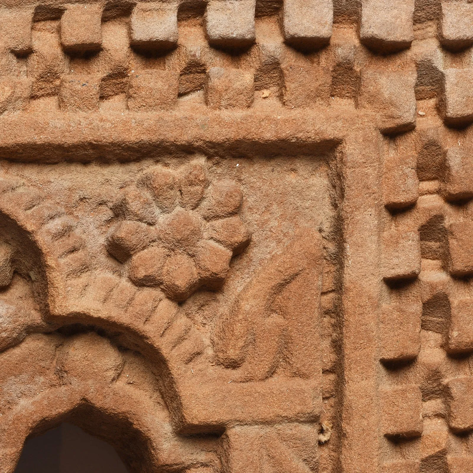Old 2 Way Stone Lamp Niche From Jaisalmer - 19Th Century