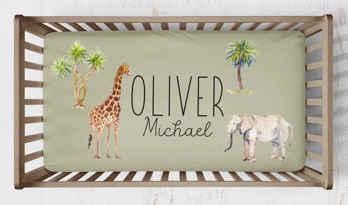 On Safari Nursery Starter Crib Bedding Set