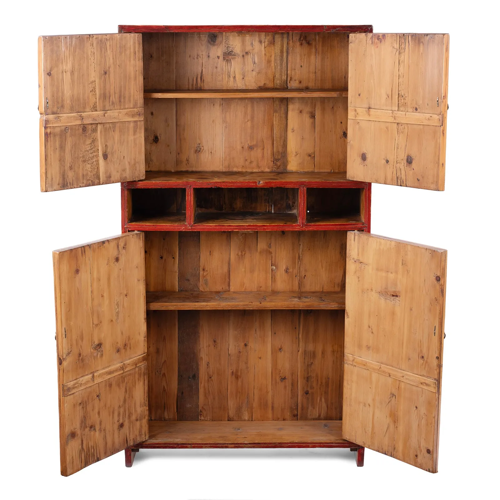 Painted Mongolian Storage Cabinet - Late 19th Century