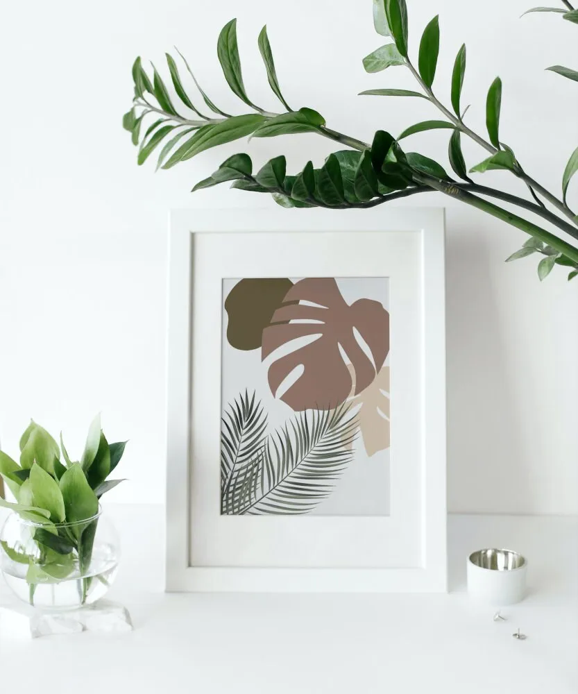 Palm Tree Posters Set Of 2 PRINTABLE ART, Palm Tree Photo, Desert Poster, Palm Leaf Print, Banana Leaf, Boho Wall Decor