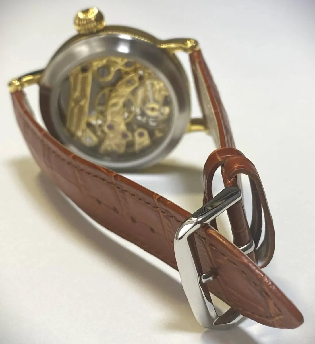 Patek Philippe watch Engraving Skeleton 1900 Men's Hand-Wound Watch Antique