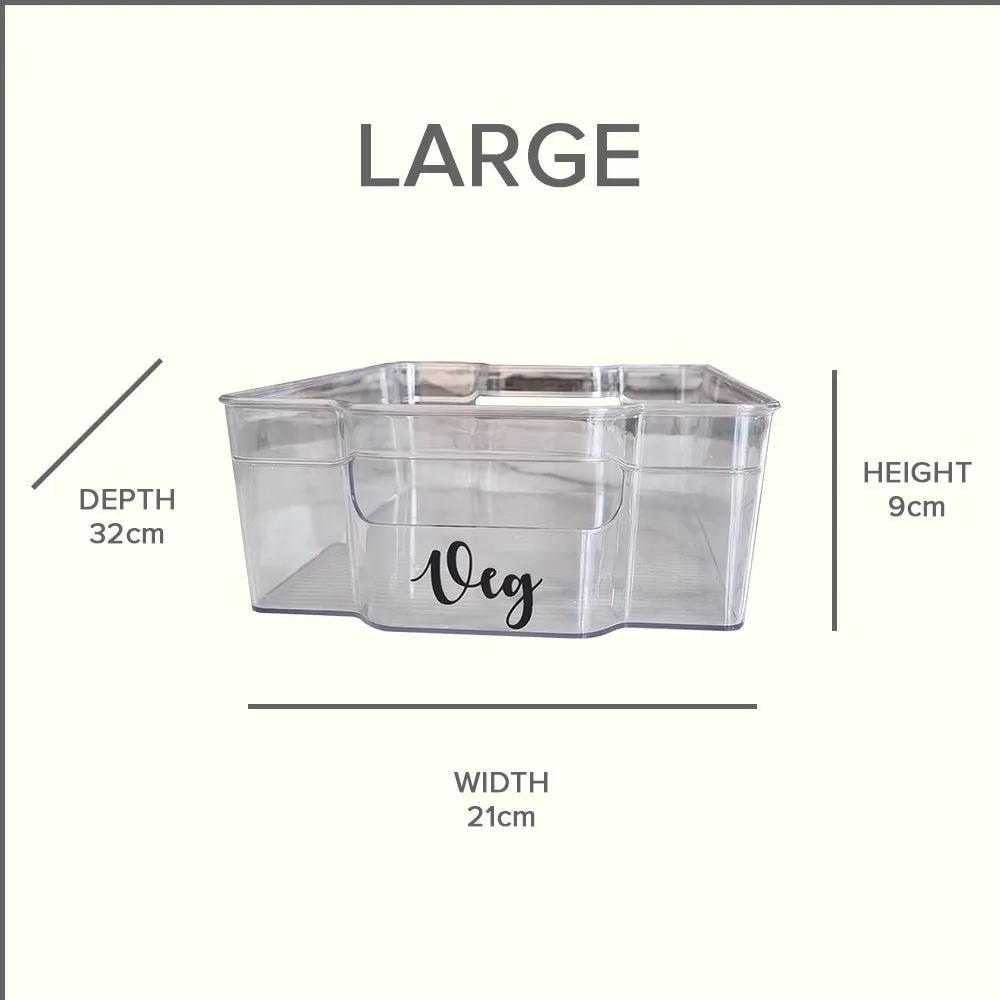 Personalised Plastic Fridge Storage Trays