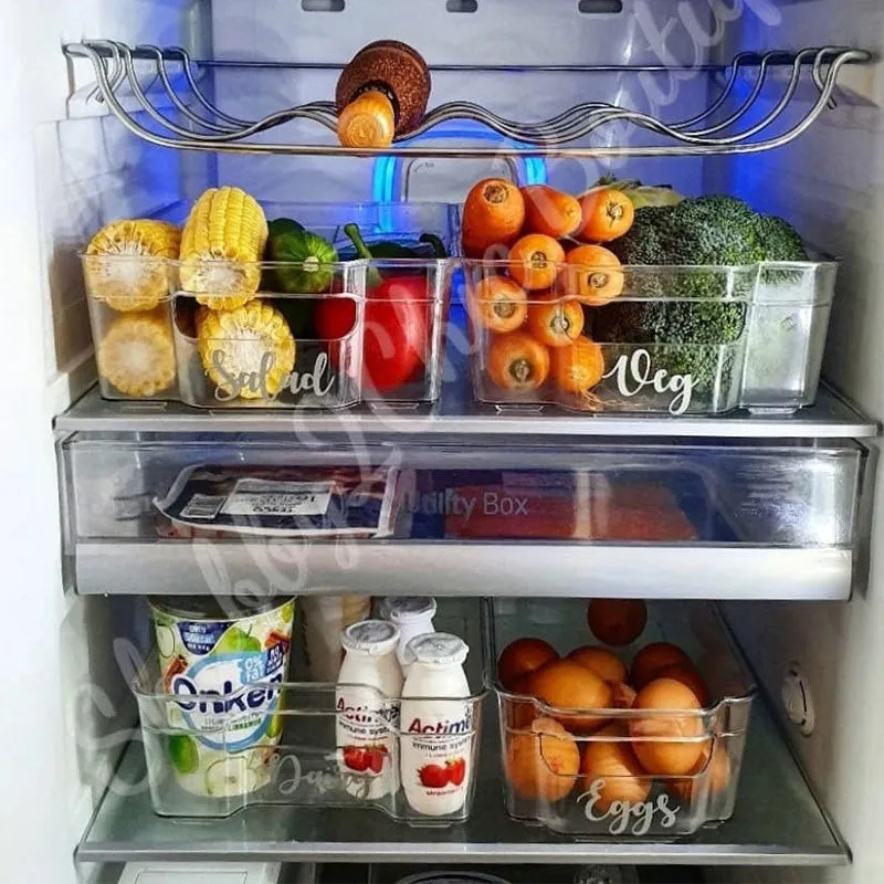Personalised Plastic Fridge Storage Trays