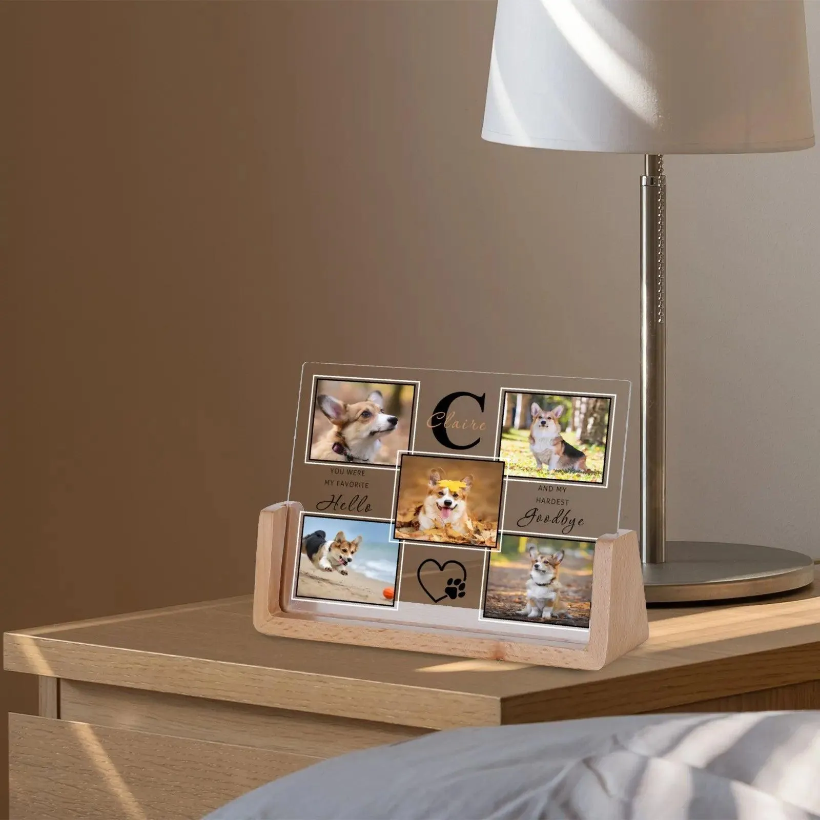 Personalized 5 Pet Photo Collage Frame