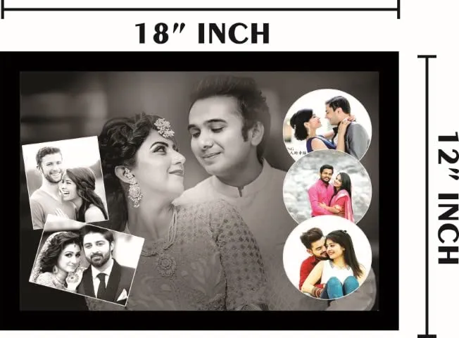 Personalized Photo Frames for Home Decor (Size 12X18 Inch, 6 Photo Collage Frames)