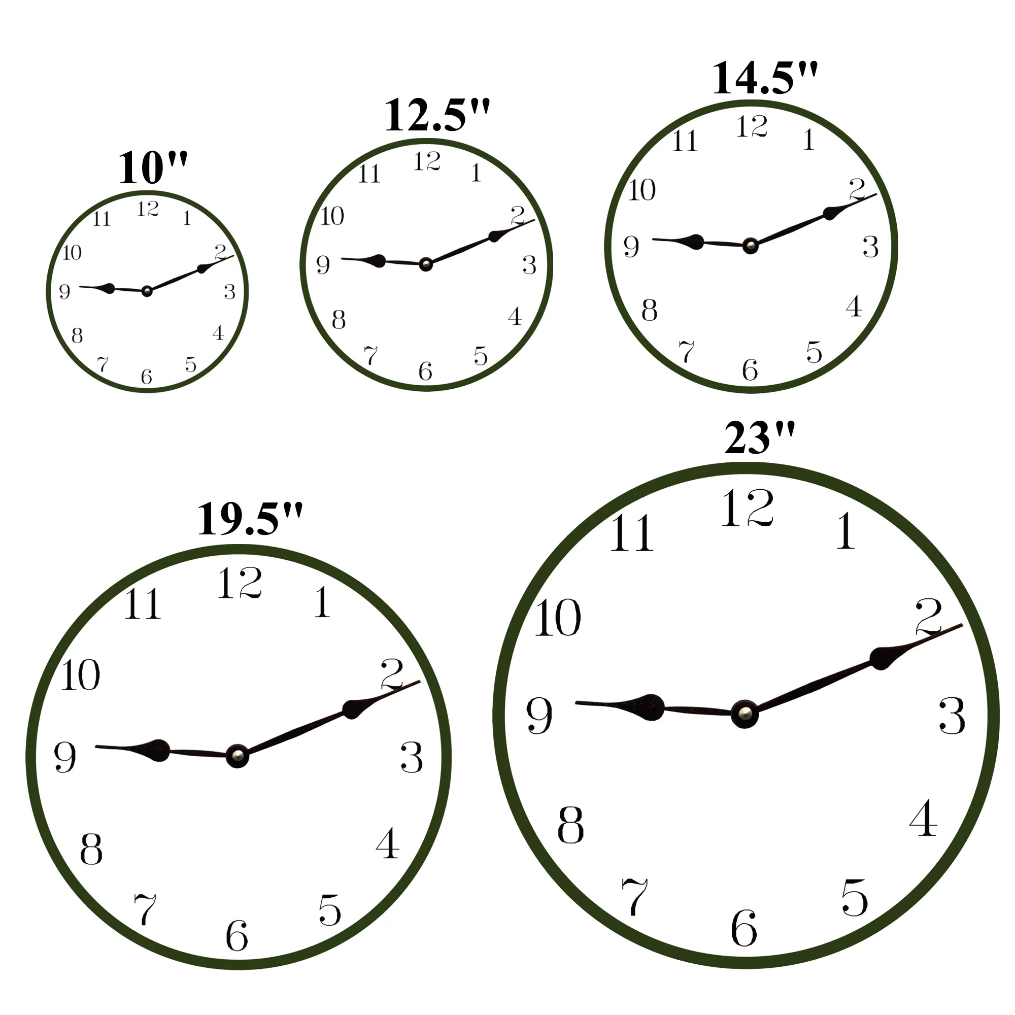 Personalized Striped Aqua Clock
