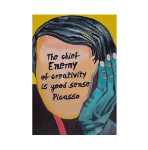 Picasso Enemy Of Creativity Poster