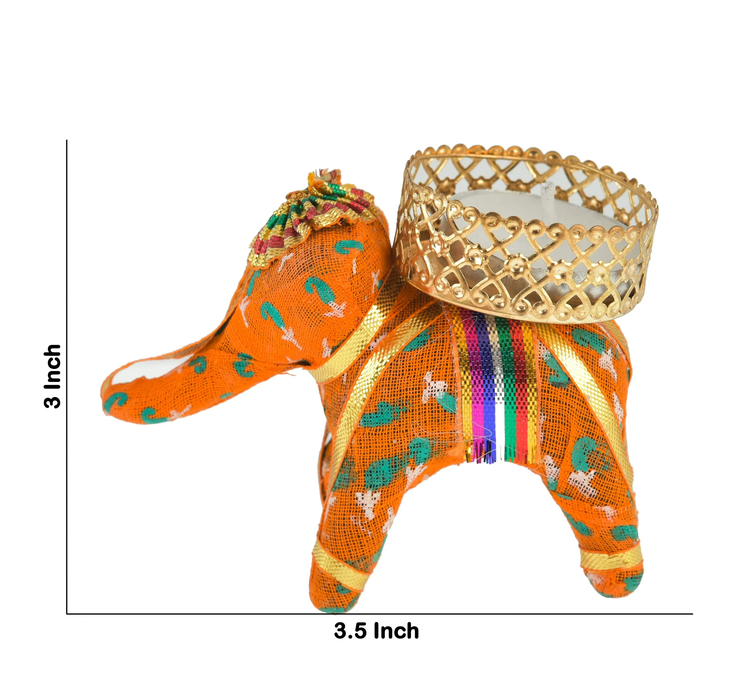 Pride Store Elephant Tealight Candles for Diwali Decoration, Christmas, Birthday, Party, Room, Office, Carnival Decorative Candles (Pack of 20)