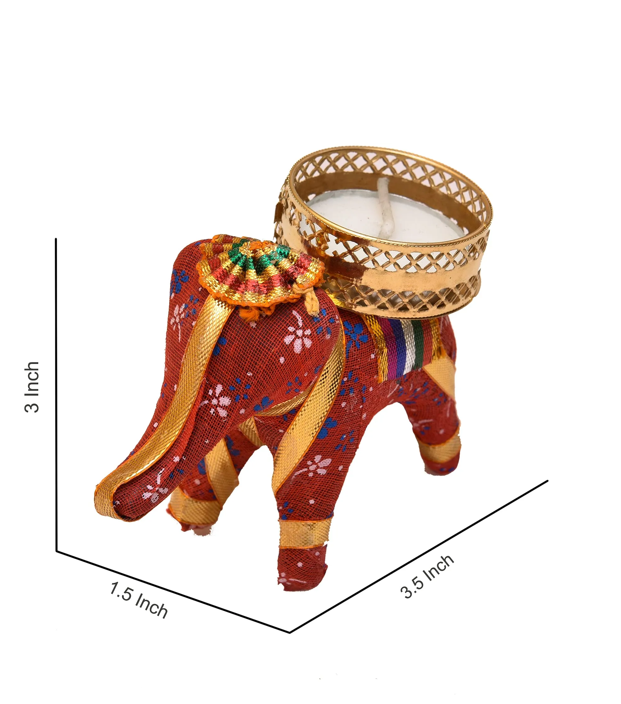 Pride Store Elephant Tealight Candles for Diwali Decoration, Christmas, Birthday, Party, Room, Office, Carnival Decorative Candles (Pack of 20)