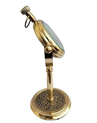 Pure Brass Stand Clock Table Desk Clock with New Modern Designer Clock