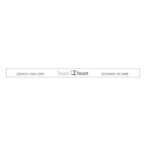 "Heart to Heart" Transparent Stickers (Pack of 1)