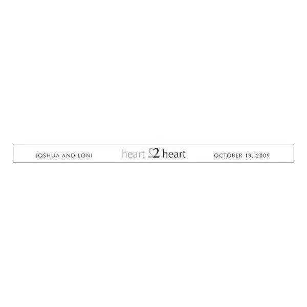 "Heart to Heart" Transparent Stickers (Pack of 1)