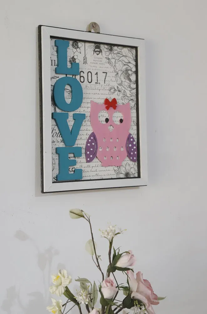 "Love and Hope" Multi-Color Wall Decor (Set of 2)