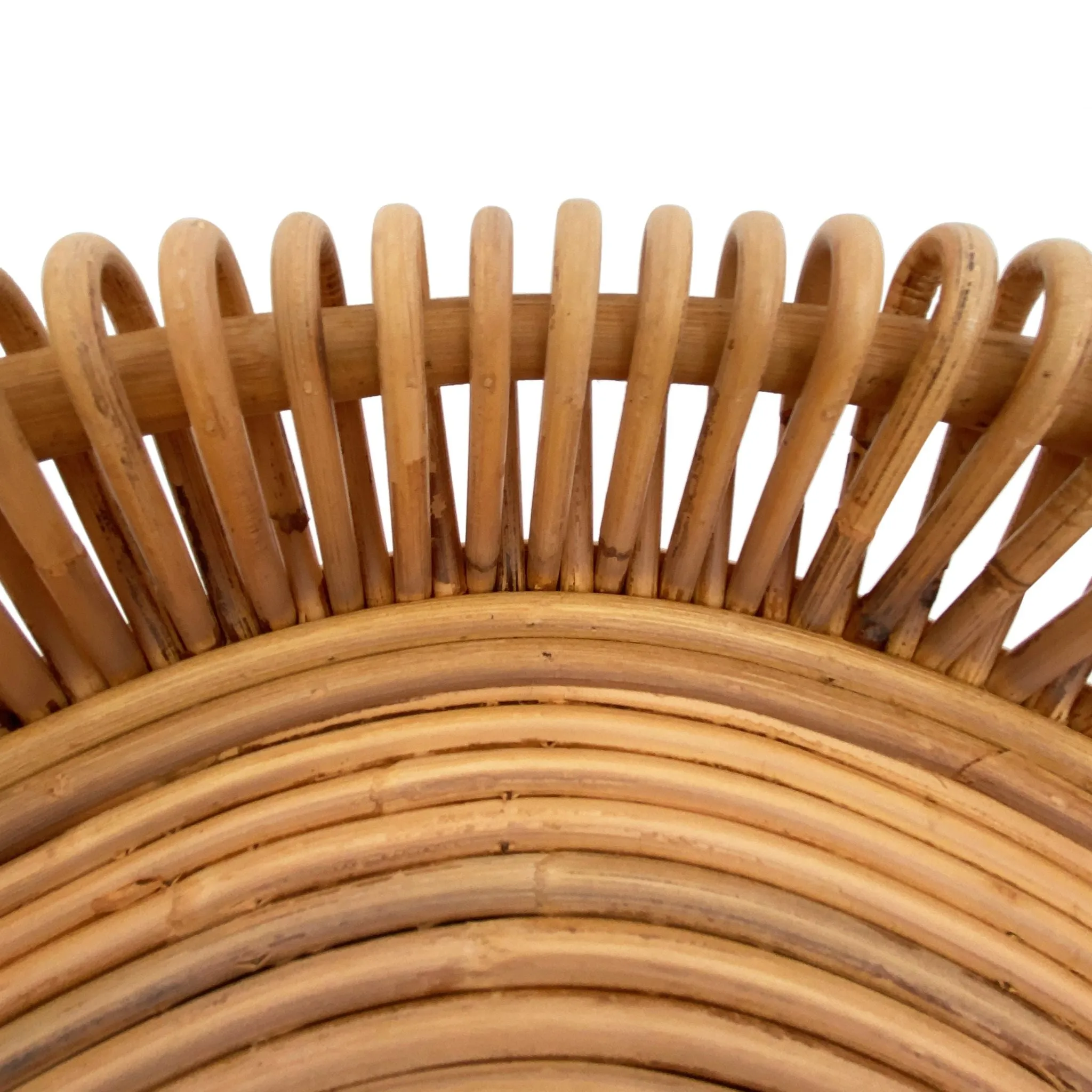 Rattan Loop Fruit and Vegetable Bowl & Decorative Centerpiece