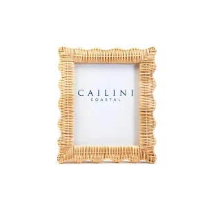 Rattan Photo Frame | Cane Photo Frame | Bamboo Photo Frame - Rebecca