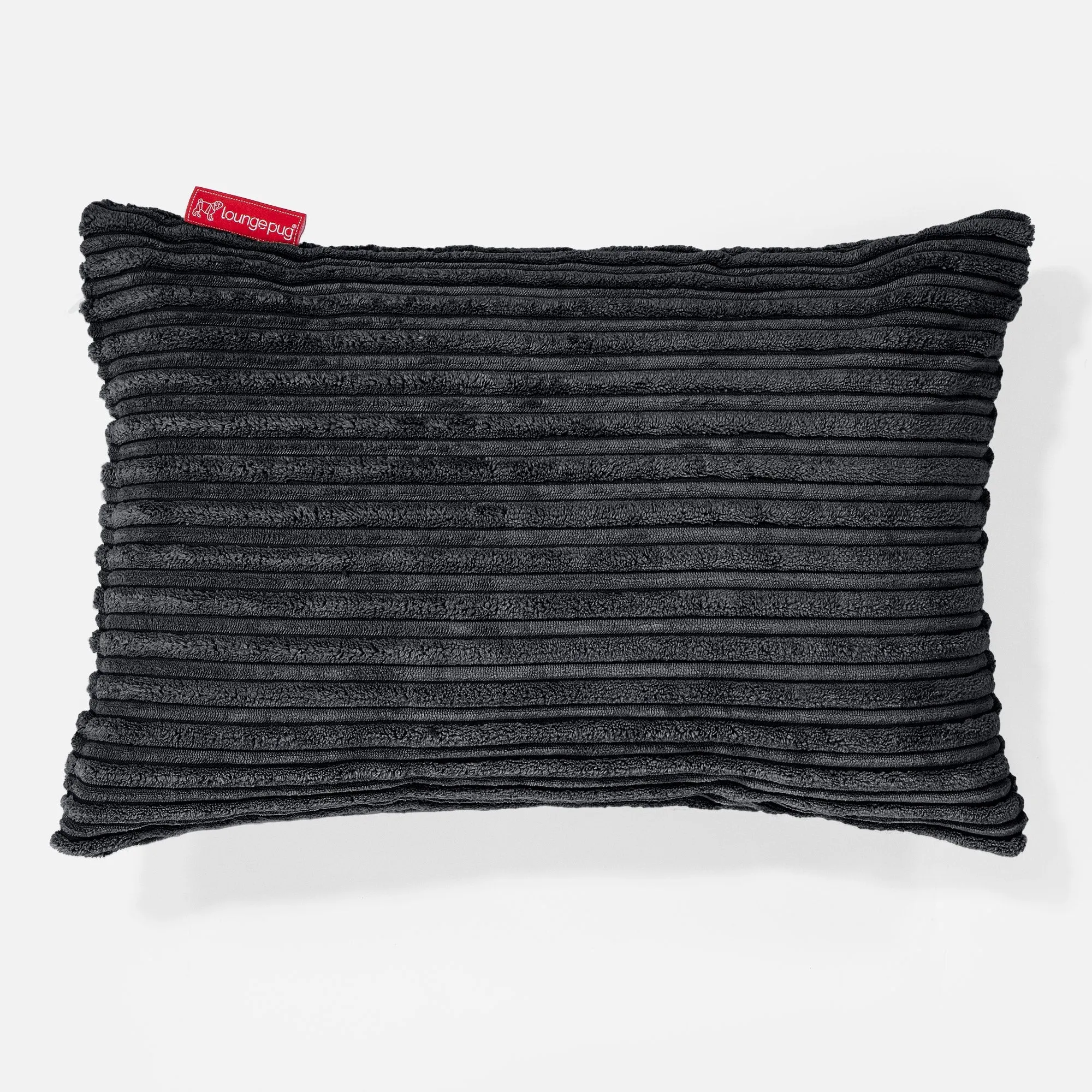 Rectangular Scatter Cushion Cover 35 x 50cm - Cord Black