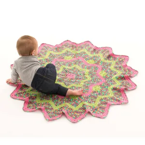 Red Heart Sunburst Crochet Baby Blanket