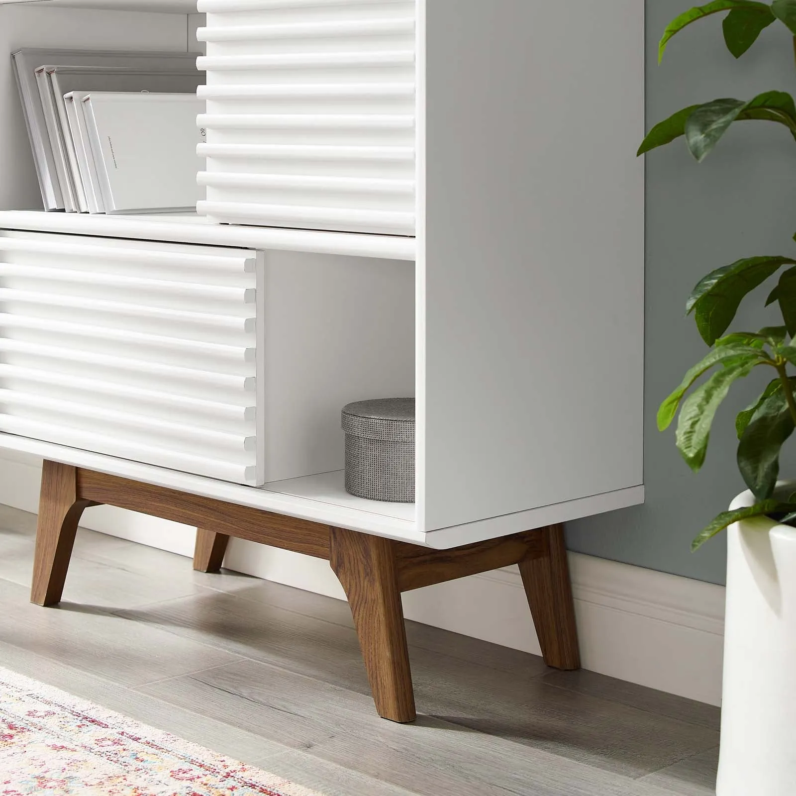 Render Three-Tier Display Storage Cabinet Stand