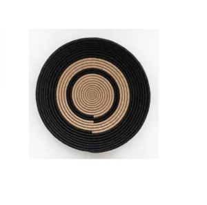 REVOLVE SERVING TRAY OR WALL HANGING - Black & Tan 12" x 2"