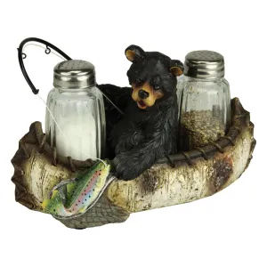 Rivers Edge Fishing Bear Salt And Pepper Shaker