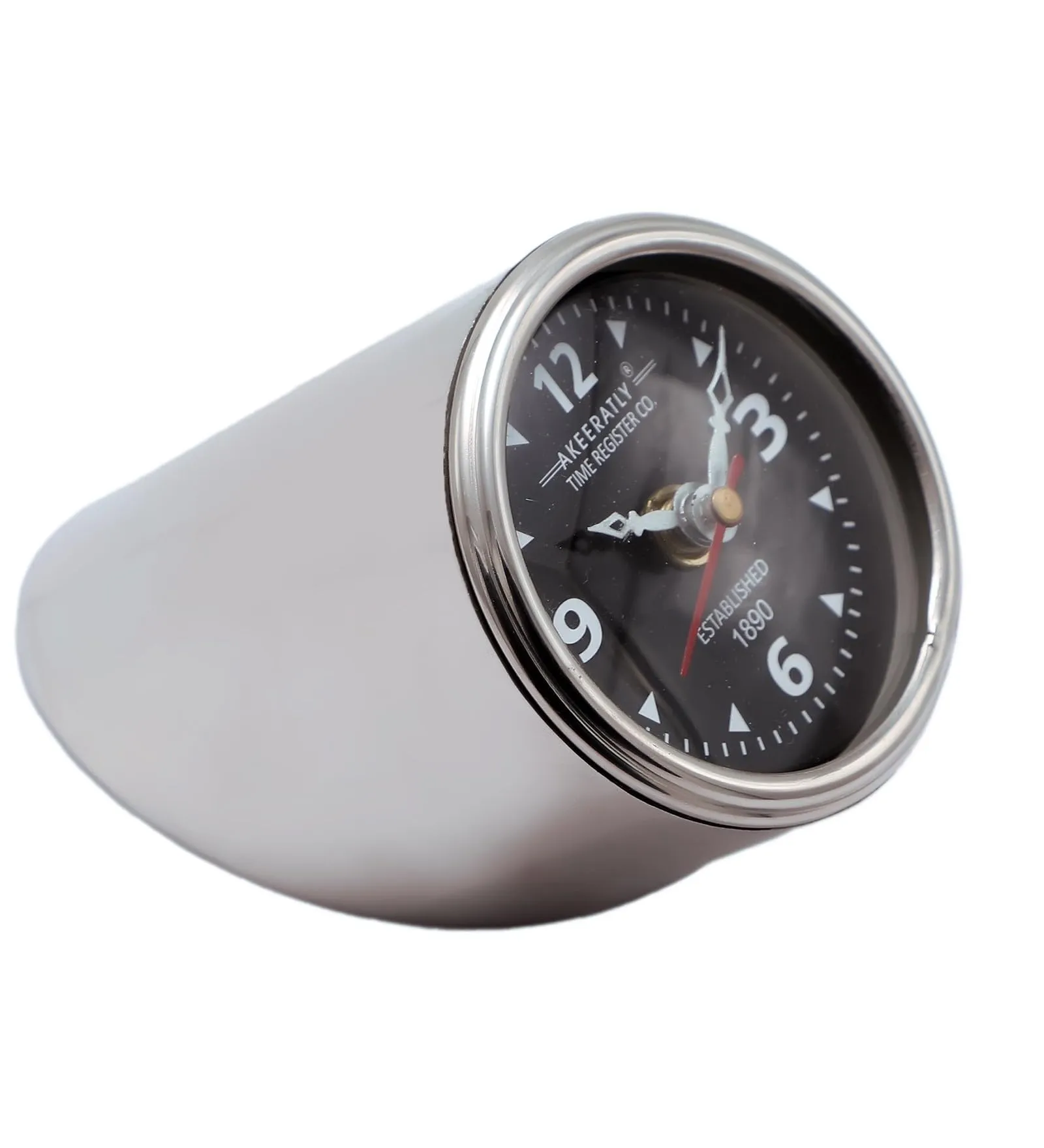 Roomattic 3 Inch Unique Steel Table Clock