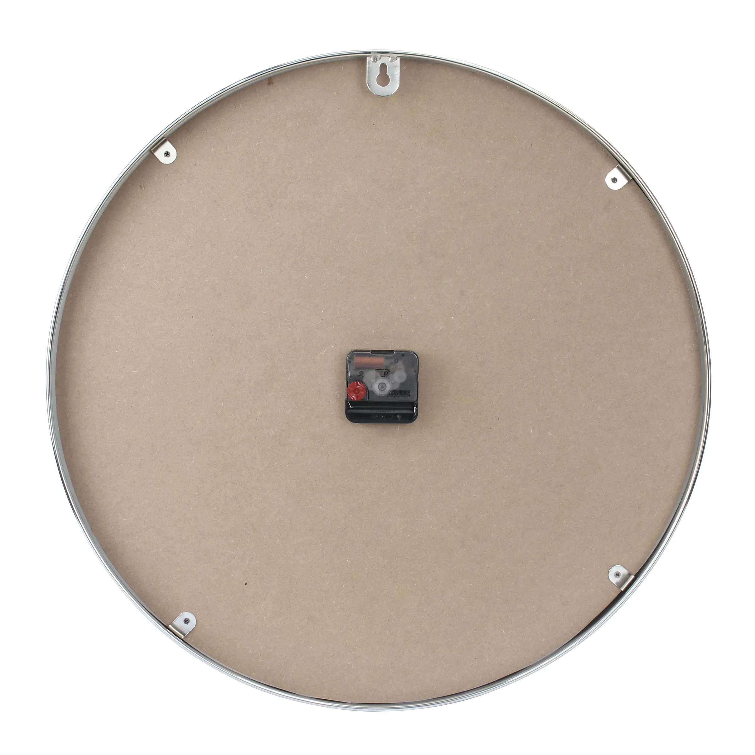 Round Blue Clock with Shiny Silver Notches (WS)