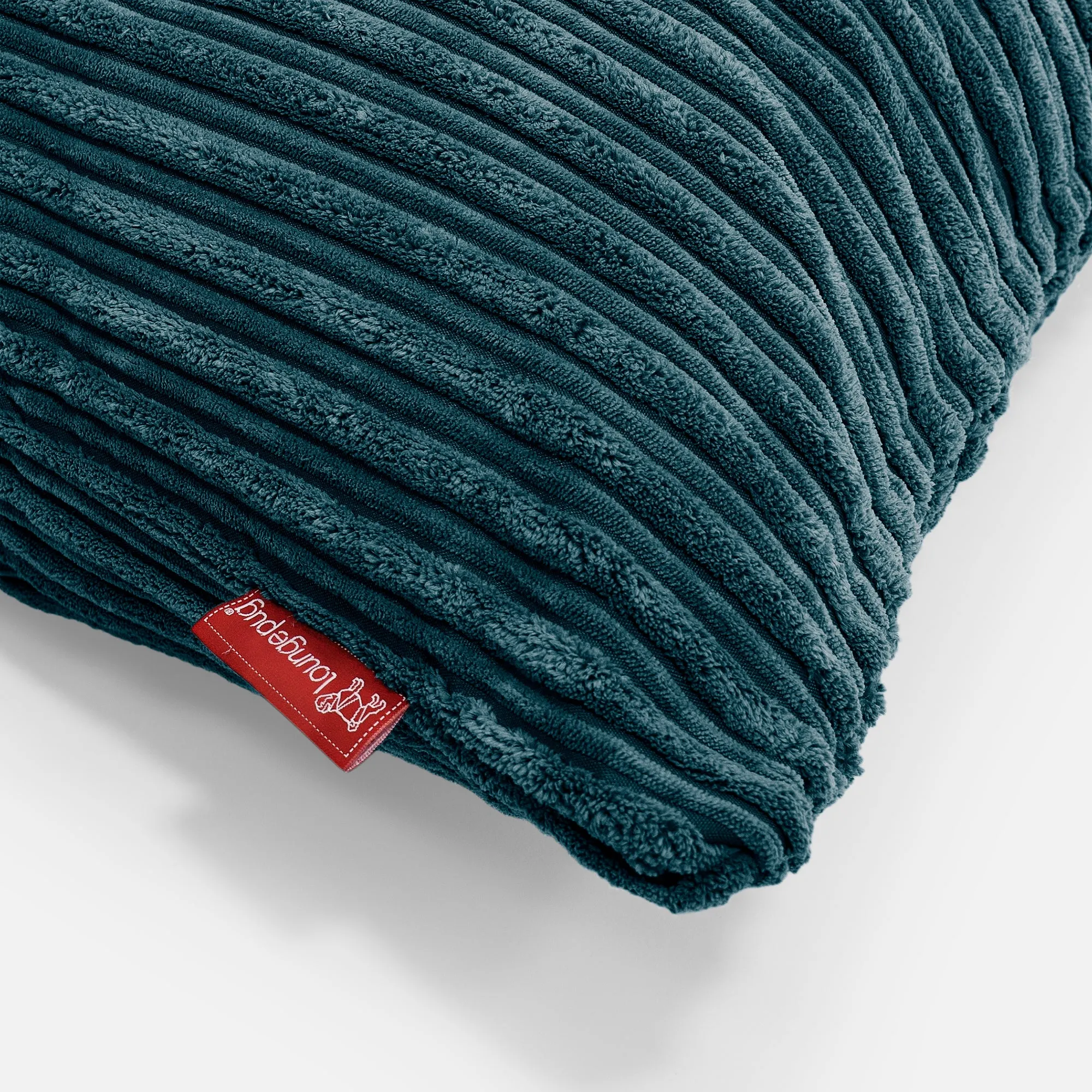 Round Scatter Cushion Cover 50cm - Cord Teal Blue