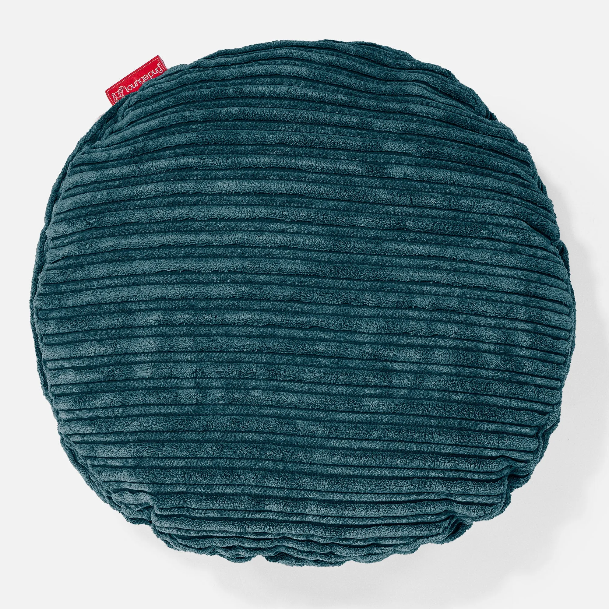 Round Scatter Cushion Cover 50cm - Cord Teal Blue