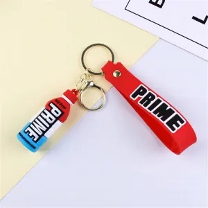 Rubber Beverage Cartoon Keychain