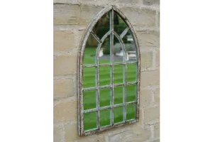 Rustic Metal Arch Mirror - Small