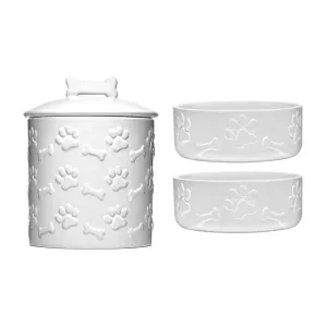 S3 Pet Canister W/ 2 7in Bowls