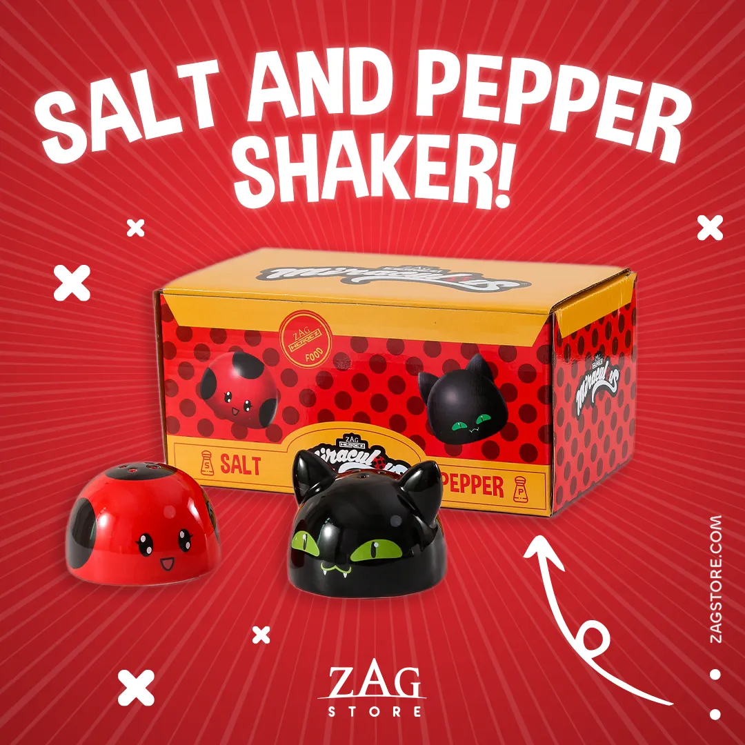 Salt and Pepper Shakers Tikki and Plagg