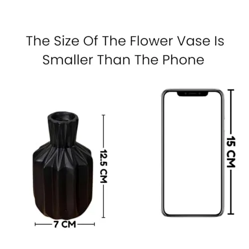 SATYAM KRAFT 1 Pcs Resin Flower Vase for Home Decor, Bedroom, Living Room,Office,ganpati mandap Decoration,Balcony, Kitchen,Table,Birthday Gift, Anniversary, Nordic Design (Pack of 1)(Resin)(Golden)