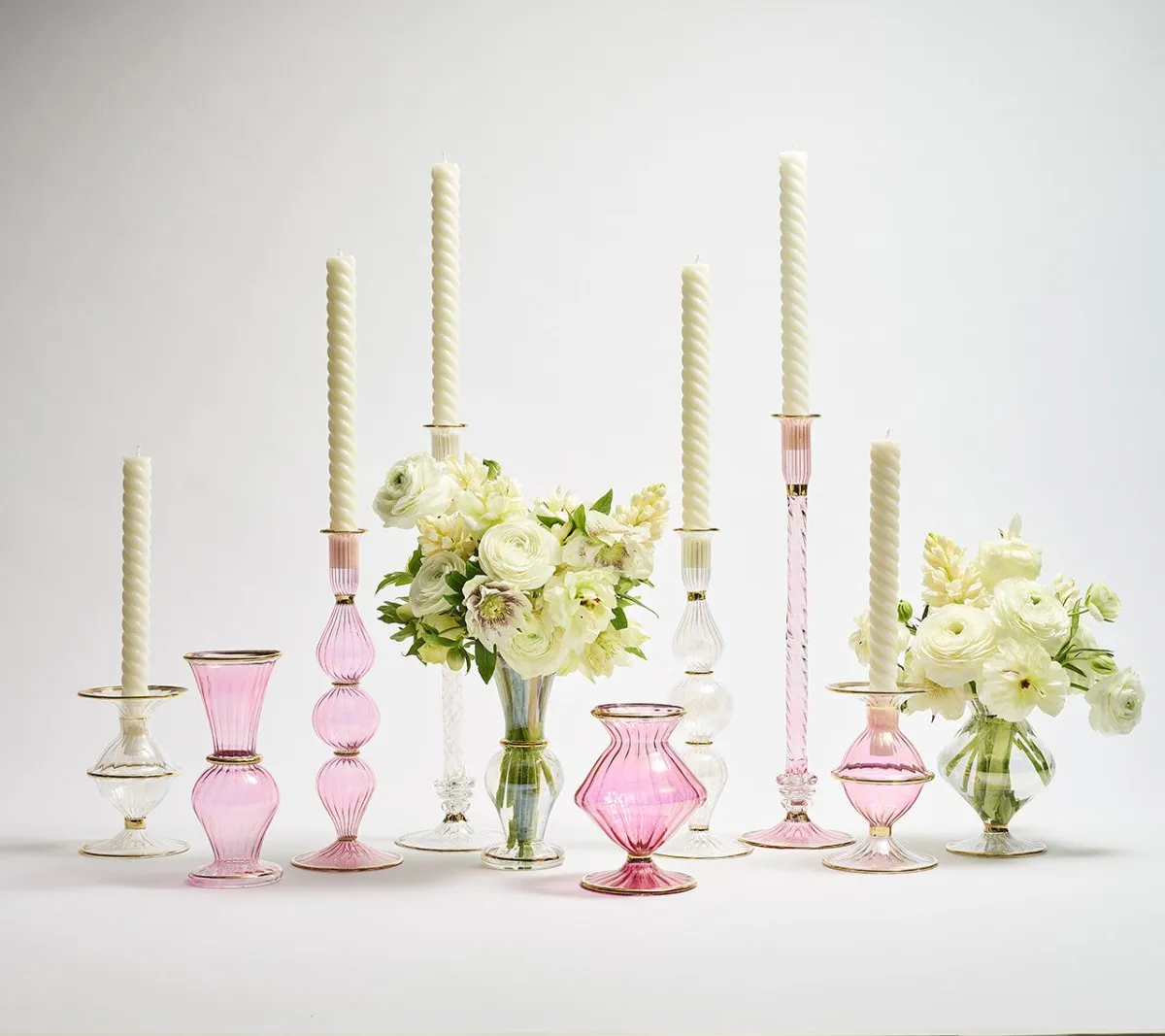 Scallop Bud Vase in Pink