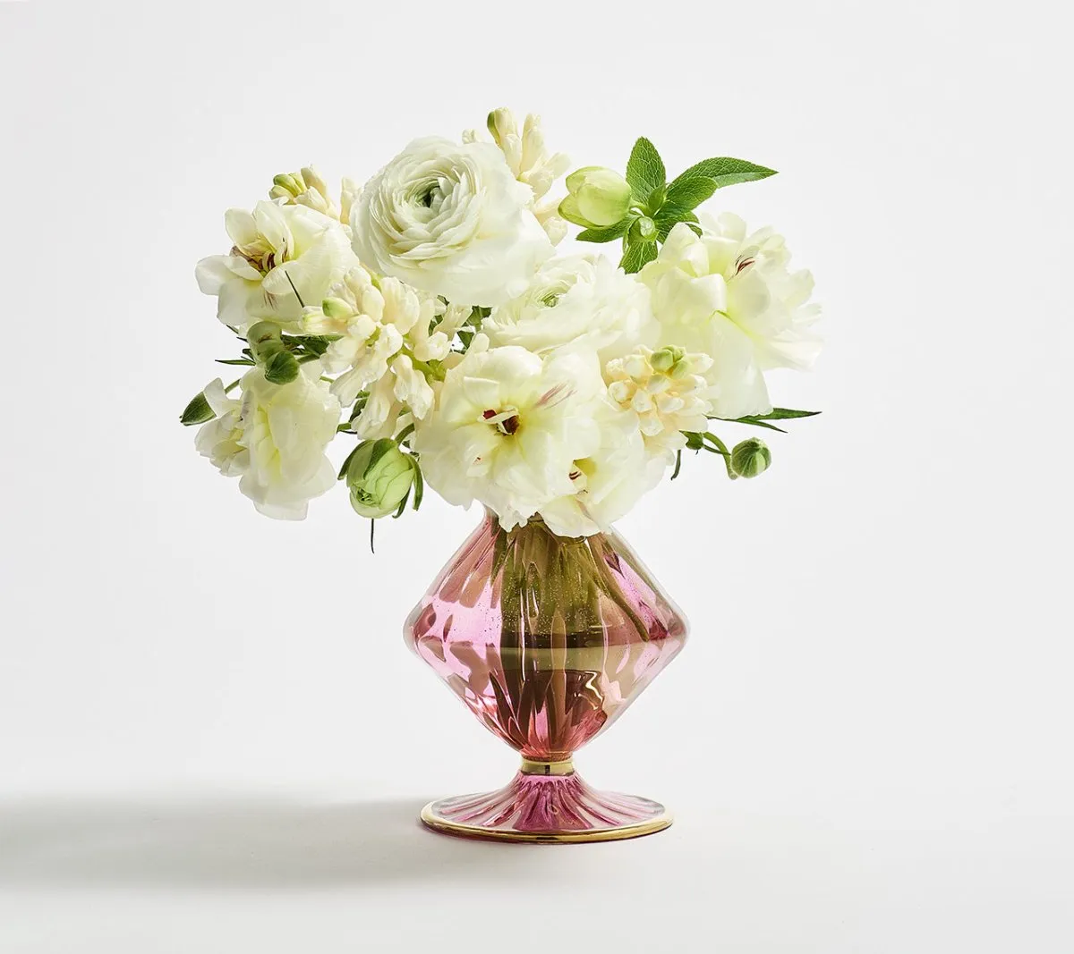 Scallop Bud Vase in Pink