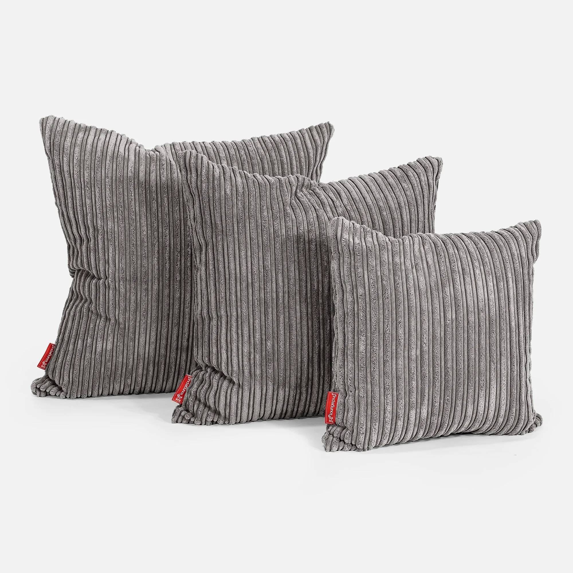 Scatter Cushion Cover 47 x 47cm - Cord Graphite Grey