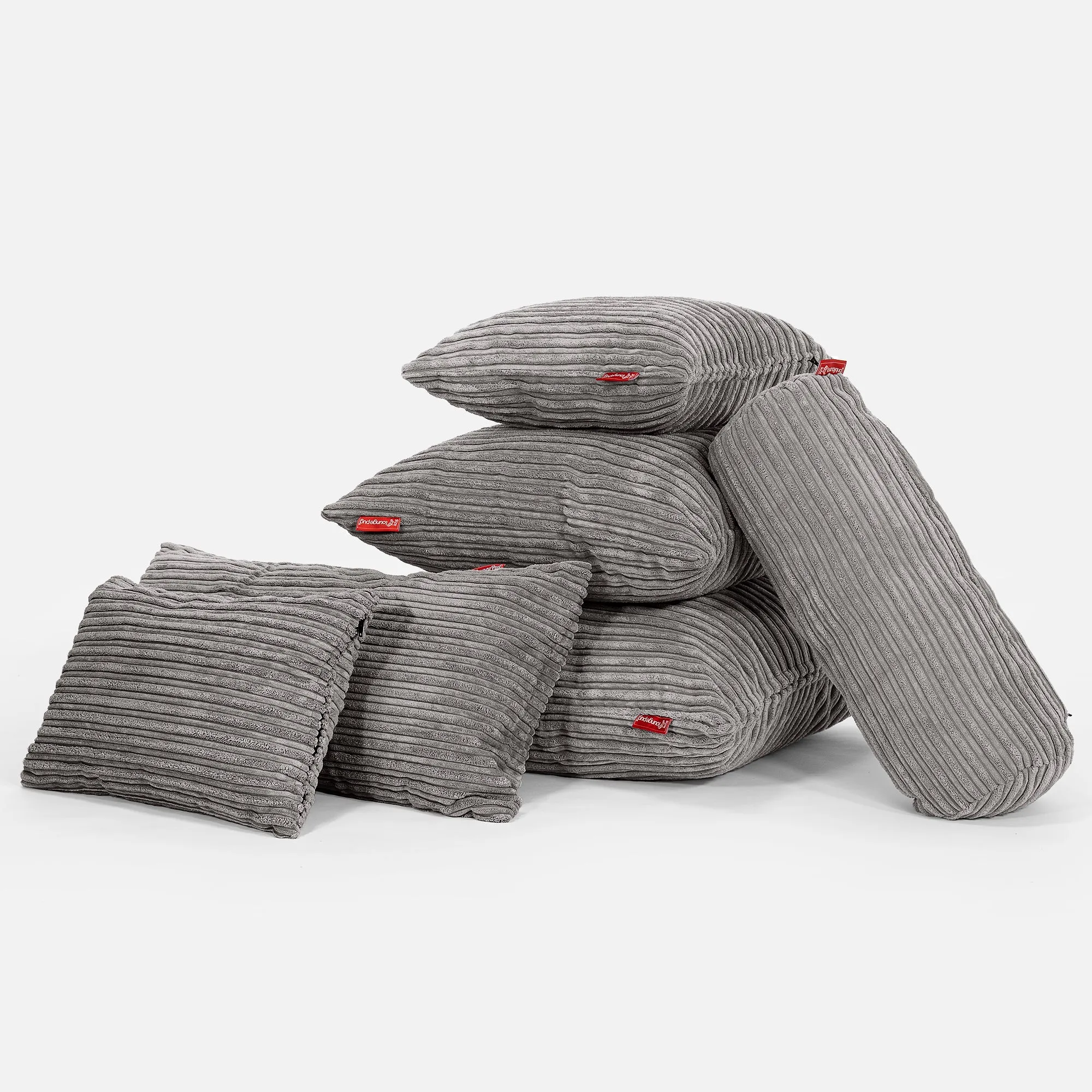 Scatter Cushion Cover 47 x 47cm - Cord Graphite Grey