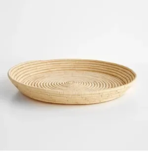 SERVING TRAY OR WALL HANGING  ART DECOR  TAN