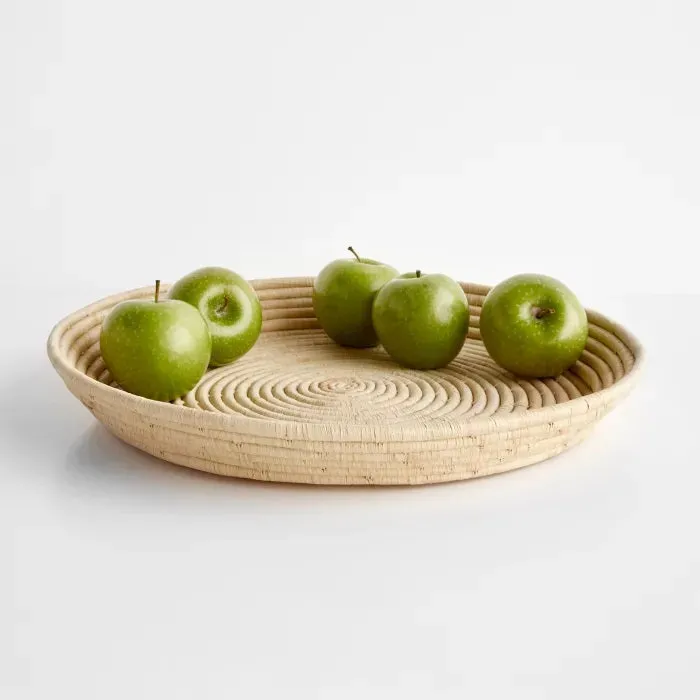SERVING TRAY OR WALL HANGING  ART DECOR  TAN
