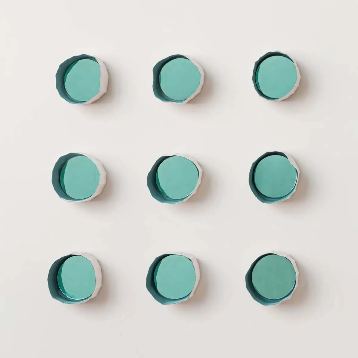 Set of 9 Ninfea-12 Mirrors by Paronetto Paola & Botticelli Giovanni