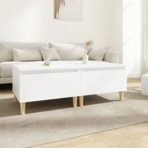 Side Tables 2 pcs White 50x46x35 cm Engineered Wood