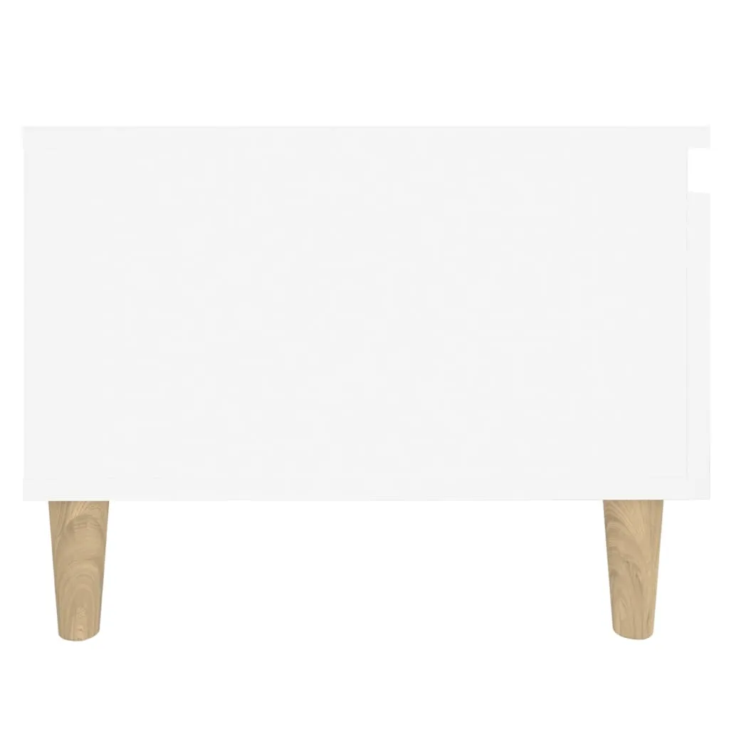 Side Tables 2 pcs White 50x46x35 cm Engineered Wood