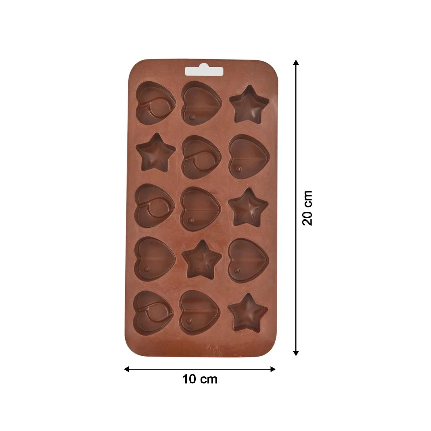 Silicone Food Grade Reusable Non-Stick Multi Shape 15 Cavity Chocolate Mold
