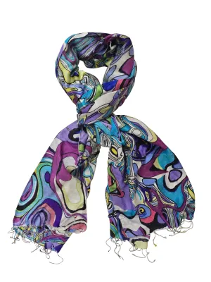 Silk Rodeo Turq Scarf