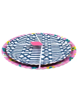 Simply Southern Melamine Reusable Platters - 2-Pack
