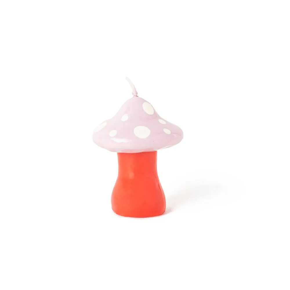 Small Mushroom Candle (Pink)