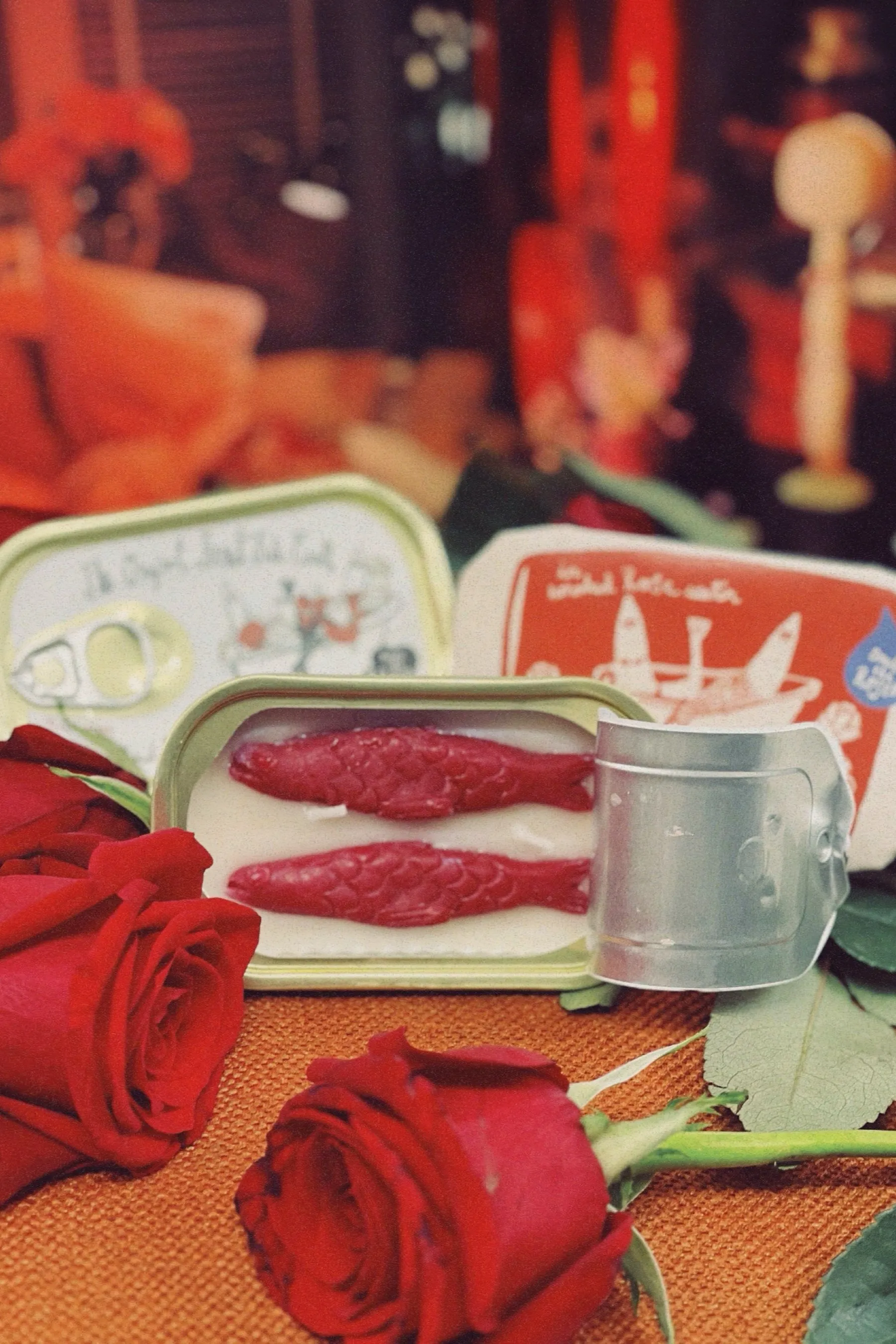 Smoked Rose Water Tinned Fish Candle