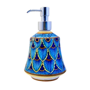 Soap Dispenser - Peacock, Blue