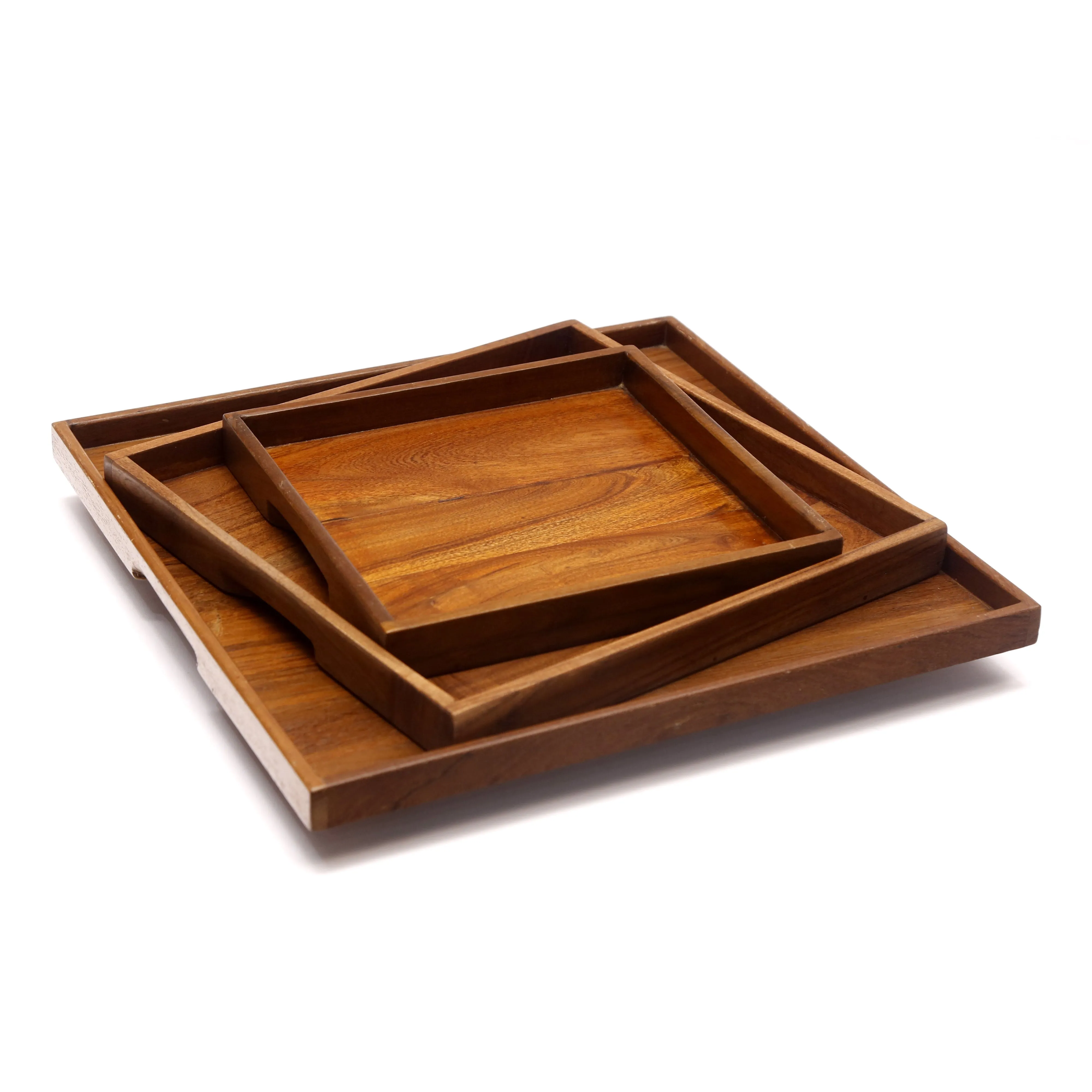 Solid Snack Tray Set