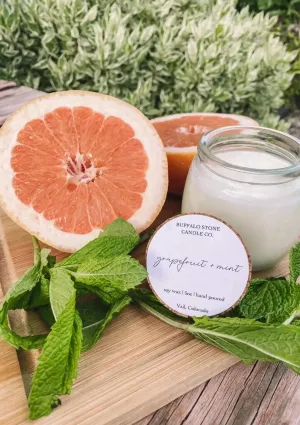 Soy Grapefruit and Mint Candle